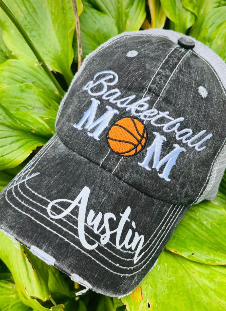 Hats Sports Boat Barn Racing Camping Lake Personalized Football mom hat Embroidered distressed womens trucker cap SHIPS in 2-3 days