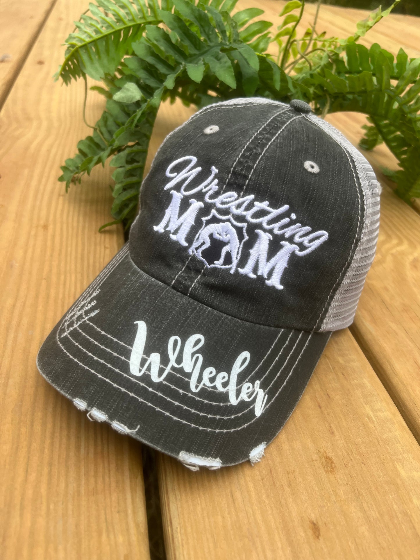 Hats Sports Boat Barn Racing Camping Lake Personalized Football mom hat Embroidered distressed womens trucker cap SHIPS in 2-3 days