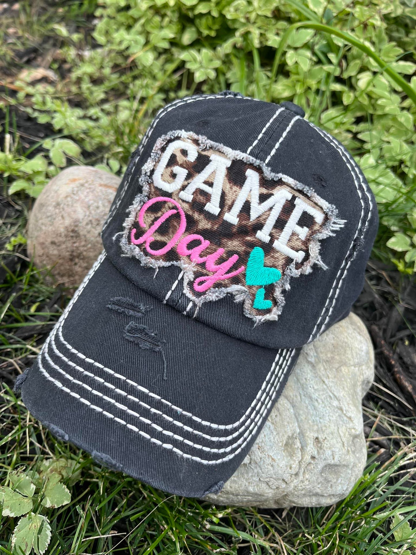 Hats Sports Boat Barn Racing Camping Lake Personalized Football mom hat Embroidered distressed womens trucker cap SHIPS in 2-3 days