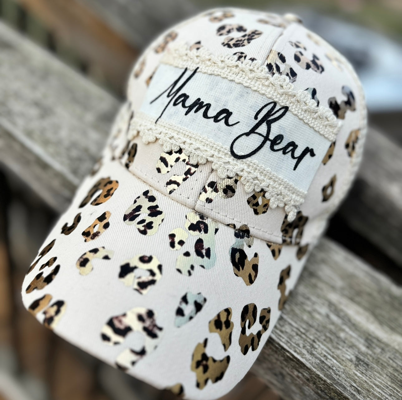 Leopard hat White black light cream or pink Metallic gray animal print foil Blank caps wholesale