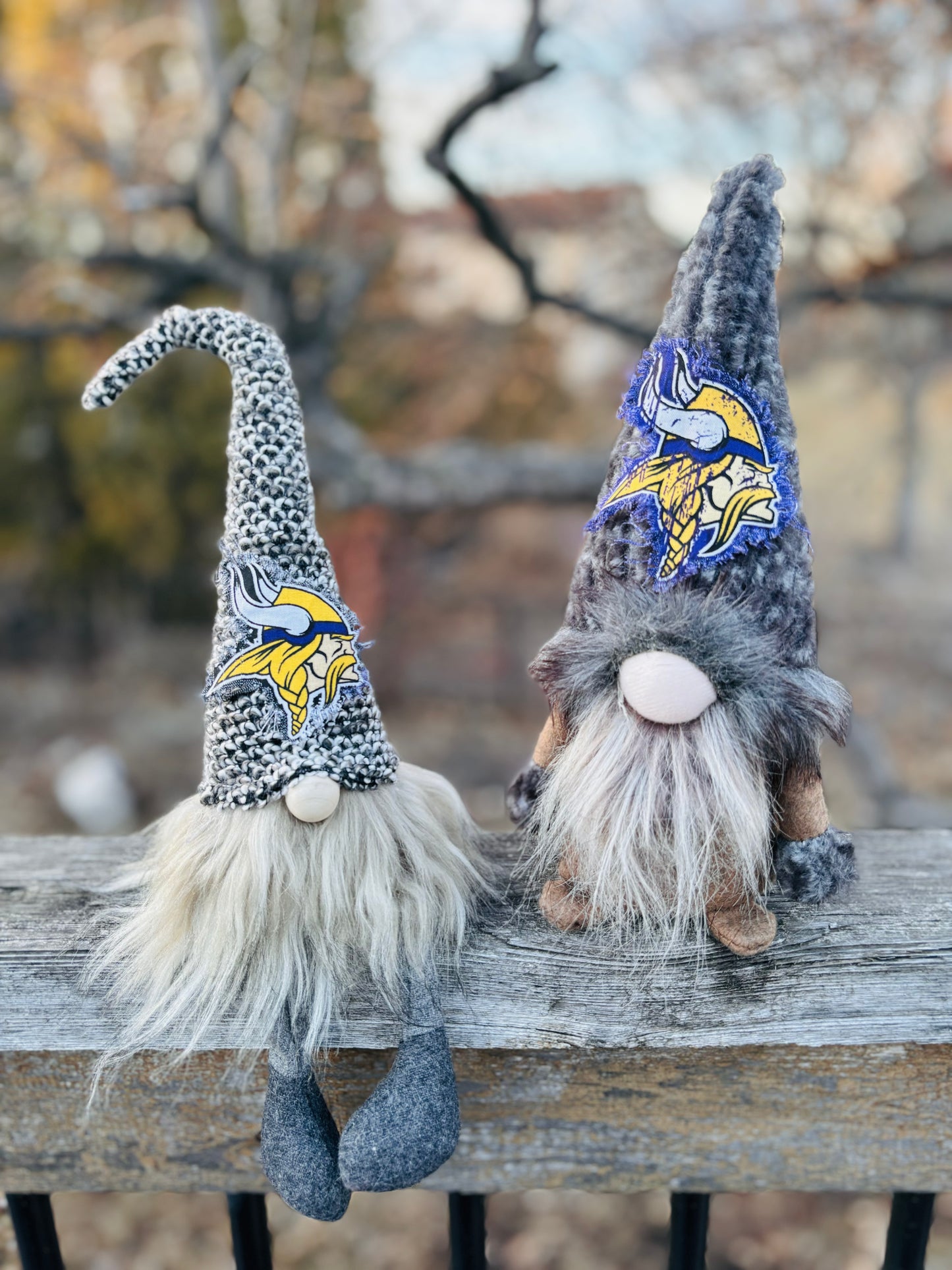 Minnesota Vikings gnomes Purple and gold Home decor plush gnome Mn Sports teams Dallas Cowboys Green Bay Packers Football gifts Chicago Bears NFL