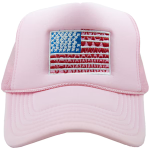 Flag hats Red white and blue 4th of July Independence Day SnapBack foam trucker America