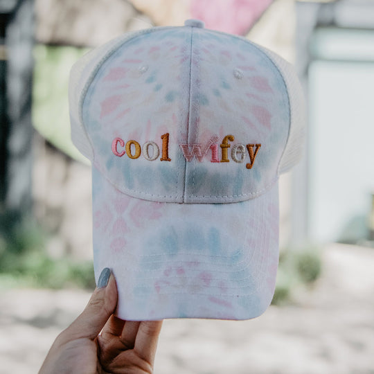 Happy wife happy life Trophy wife Aint no wifey Womens trucker caps Personalize with wedding dates last name - Stacy's Pink Martini Boutique