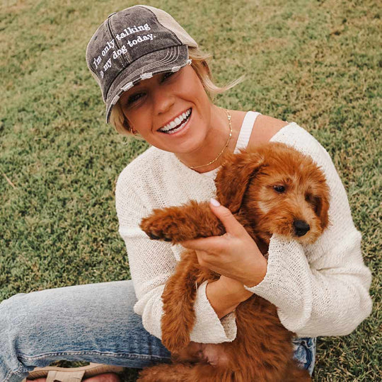 Dog and cat mom hats Embroidered womens trucker caps