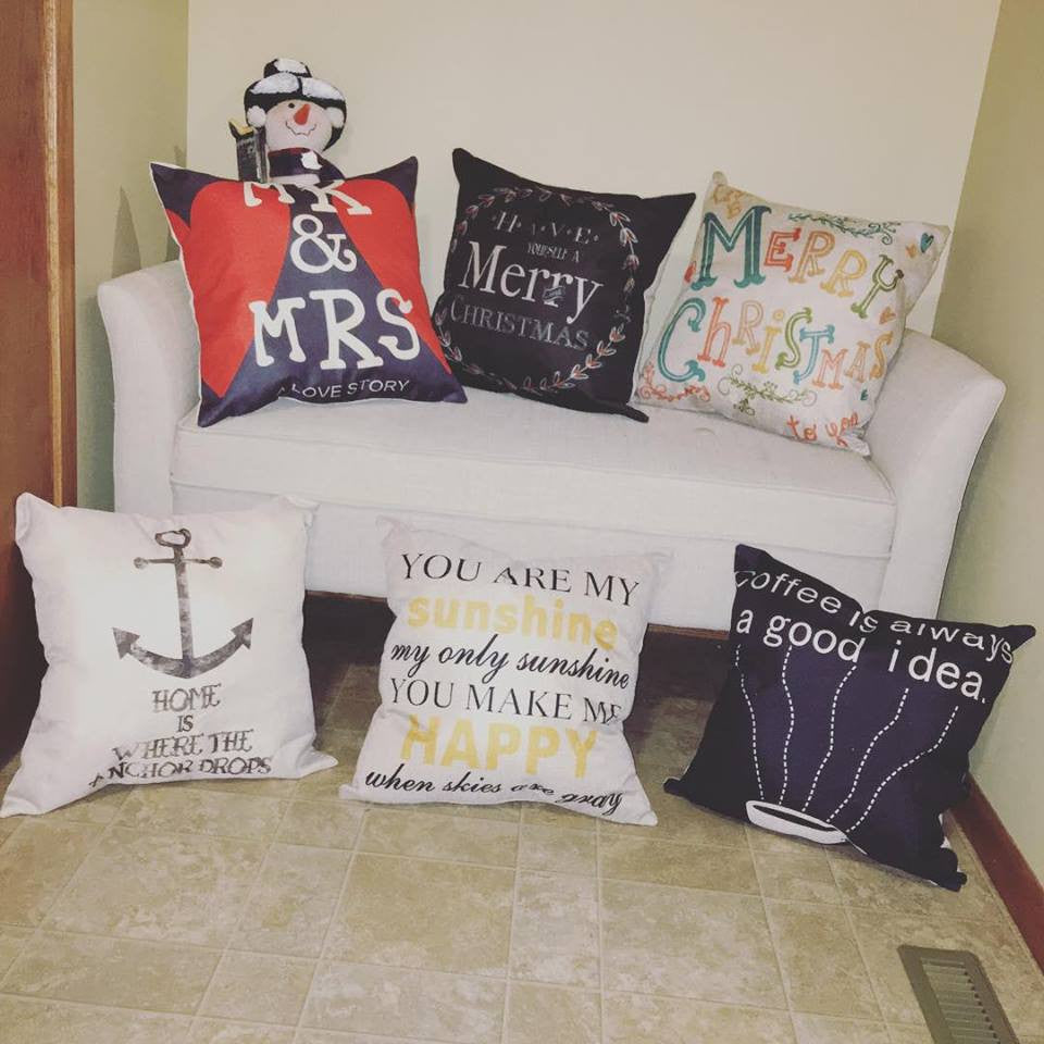 Pillows Assorted styles and sayings! - Stacy's Pink Martini Boutique
