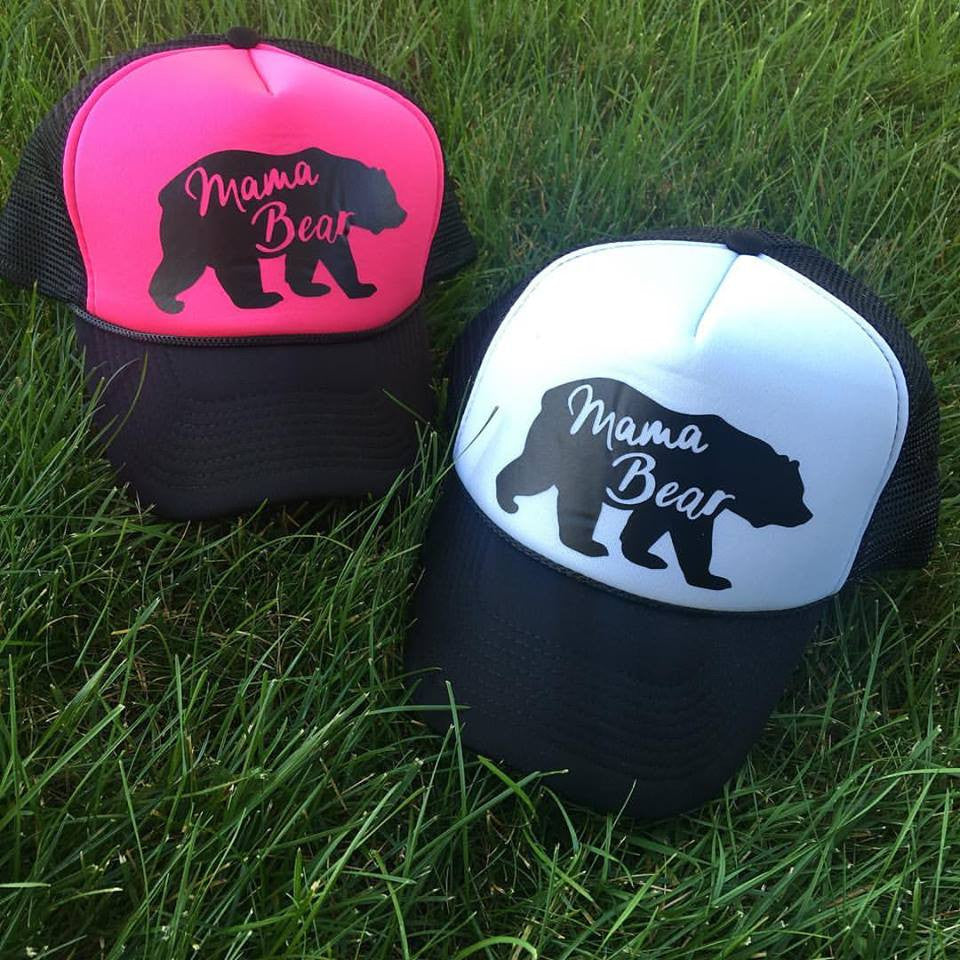 Sports mom hats Embroidered womens trucker caps - Stacy's Pink Martini Boutique