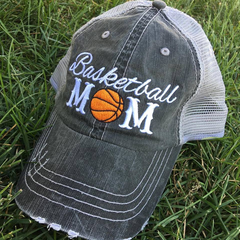 Sports mom hats Embroidered womens trucker caps - Stacy's Pink Martini Boutique