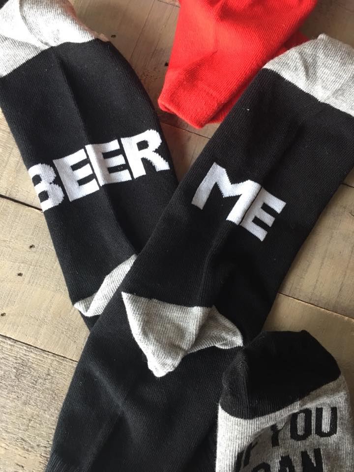 Socks! Wi-ne , be-er, coffee, chocolate, kisses, bacon! If you can read this bring me.... - Stacy's Pink Martini Boutique