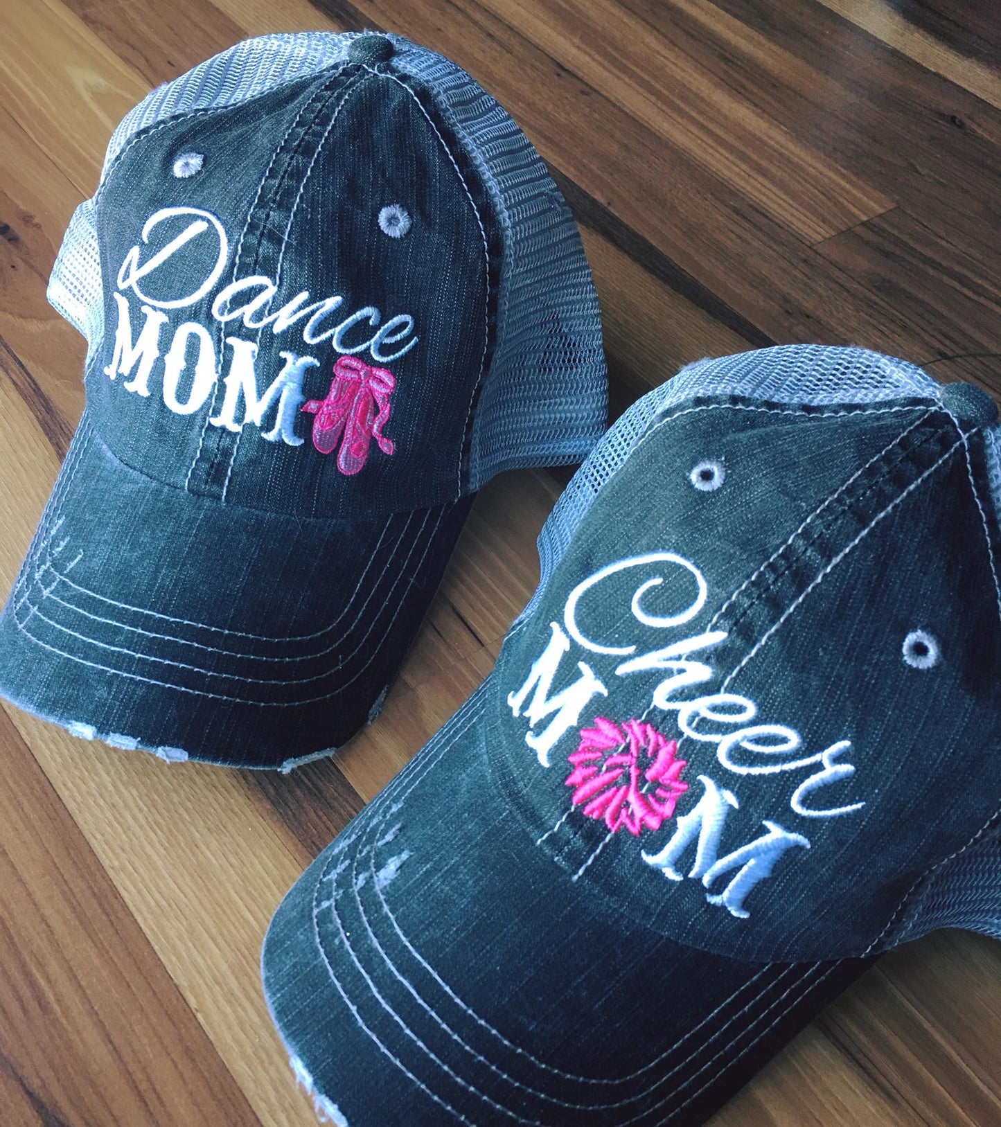 Sports mom hats Embroidered womens trucker caps - Stacy's Pink Martini Boutique