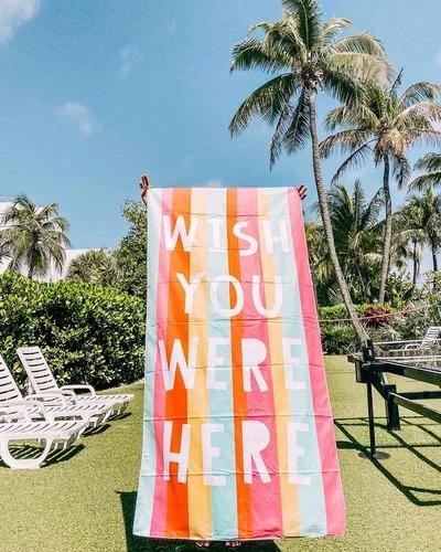 Beach TOWELS with matching travel bag Large thick microfiber 63 x 31 Quick dry 10 Styles - Stacy's Pink Martini Boutique