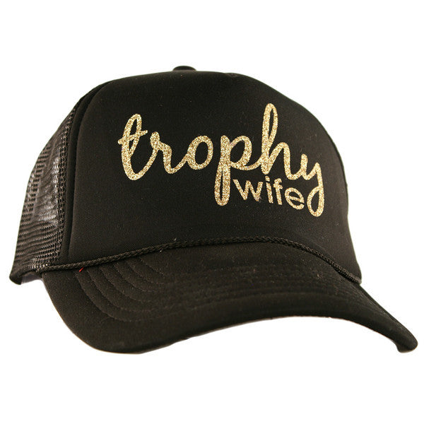 Hats Happy wife happy life Trophy wife Ain’t no wifey Womens trucker caps Snap backs - Stacy's Pink Martini Boutique