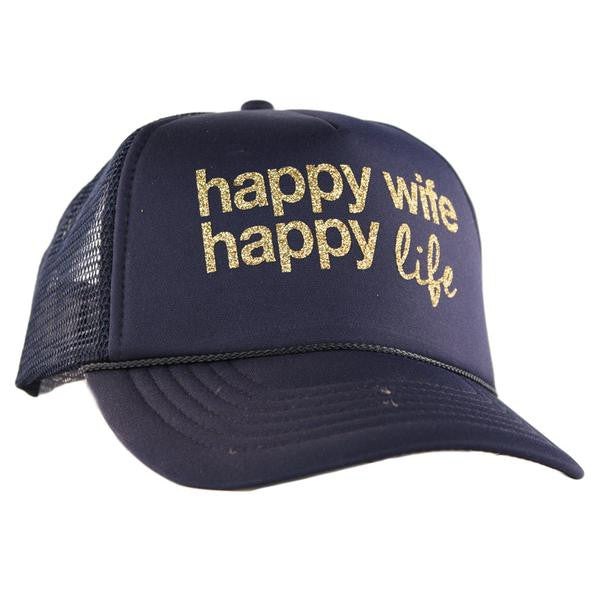 Wife, wifey & bride | Hats OR tanks { Happy wife happy life } Assorted colors/styles. - Stacy's Pink Martini Boutique