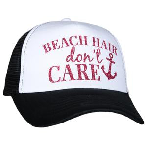 Hats and tanks { BEACH } Beach hair dont care, feelin beachy, beach please, hola beaches, beach bum, beachaholic. Embroidered trucker caps. - Stacy's Pink Martini Boutique