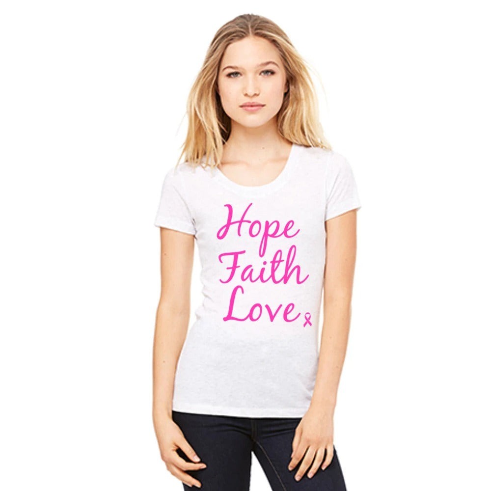 Breast cancer Clothing Womens Pink ribbon Tanks Tshirts Cure Fight Girl Brave - Stacy's Pink Martini Boutique