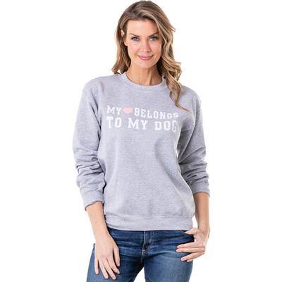 Sweatshirts { Mom life best life } Dont mess with mama { Hold my drink I gotta bet this dog } Aint no hood like motherhood { My heart belongs to my dog } Heart. Gray. S - XL. Unisex. - Stacy's Pink Martini Boutique