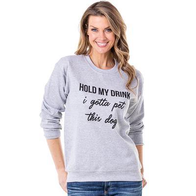 Sweatshirts { Mom life best life } Dont mess with mama { Hold my drink I gotta bet this dog } Aint no hood like motherhood { My heart belongs to my dog } Heart. Gray. S - XL. Unisex. - Stacy's Pink Martini Boutique