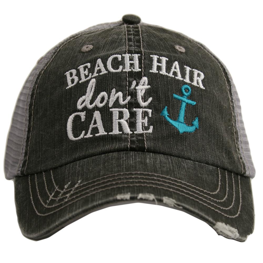 Beach hats and tanks Embroidered distressed trucker caps. - Stacy's Pink Martini Boutique