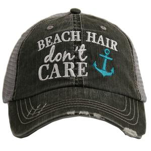 Hats and tanks { BEACH } Beach hair dont care, feelin beachy, beach please, hola beaches, beach bum, beachaholic. Embroidered trucker caps. - Stacy's Pink Martini Boutique