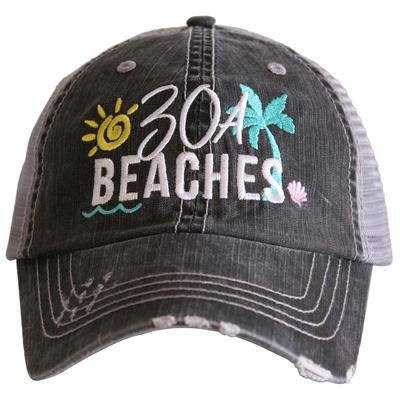 Hats and tanks { BEACH } Beach hair dont care, feelin beachy, beach please, hola beaches, beach bum, beachaholic. Embroidered trucker caps. - Stacy's Pink Martini Boutique
