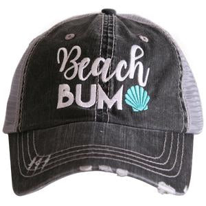 Hats and tanks { BEACH } Beach hair dont care, feelin beachy, beach please, hola beaches, beach bum, beachaholic. Embroidered trucker caps. - Stacy's Pink Martini Boutique