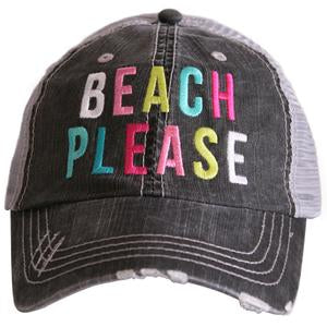 Hats and tanks { BEACH } Beach hair dont care, feelin beachy, beach please, hola beaches, beach bum, beachaholic. Embroidered trucker caps. - Stacy's Pink Martini Boutique