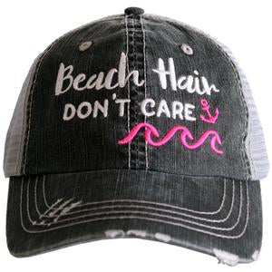 Hats and tanks { BEACH } Beach hair dont care, feelin beachy, beach please, hola beaches, beach bum, beachaholic. Embroidered trucker caps. - Stacy's Pink Martini Boutique