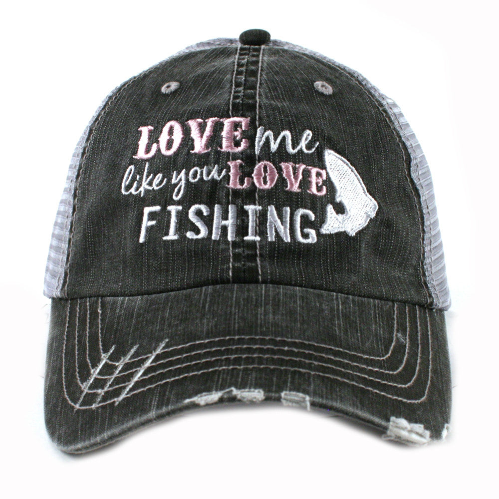 Tshirts, tank, long sleeve and hats {Love me like you love fishing} Camoflauge greens. Fish. - Stacy's Pink Martini Boutique