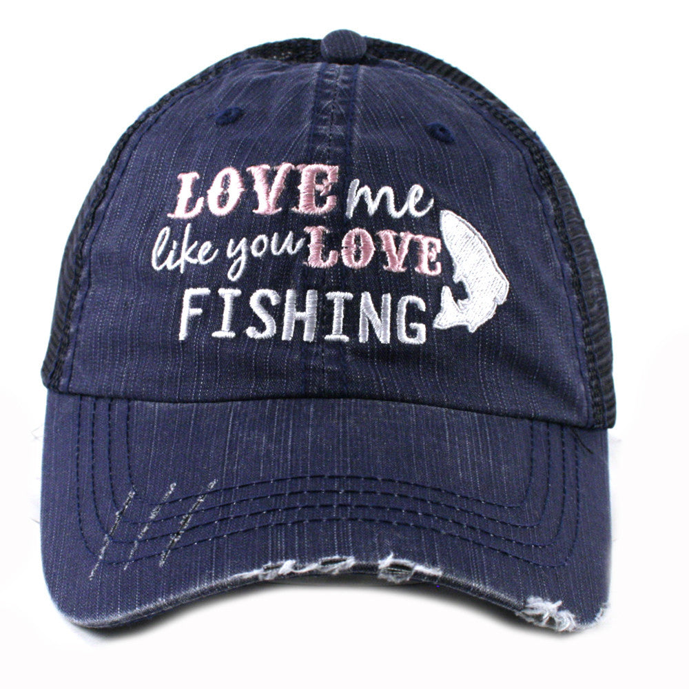 Tshirts, tank, long sleeve and hats {Love me like you love fishing} Camoflauge greens. Fish. - Stacy's Pink Martini Boutique