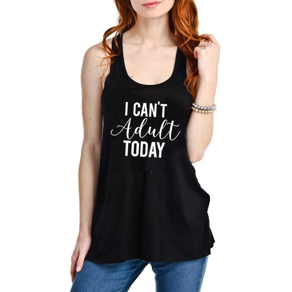 I can't adult today tank tops 6 colors. S-XXL Adulting - Stacy's Pink Martini Boutique