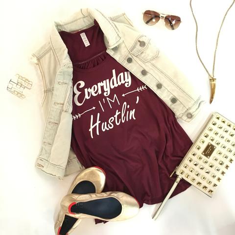 Hats and tops { Everyday I'm hustlin' } - Stacy's Pink Martini Boutique