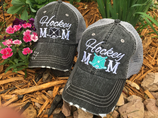 Sports mom hats Embroidered womens trucker caps - Stacy's Pink Martini Boutique