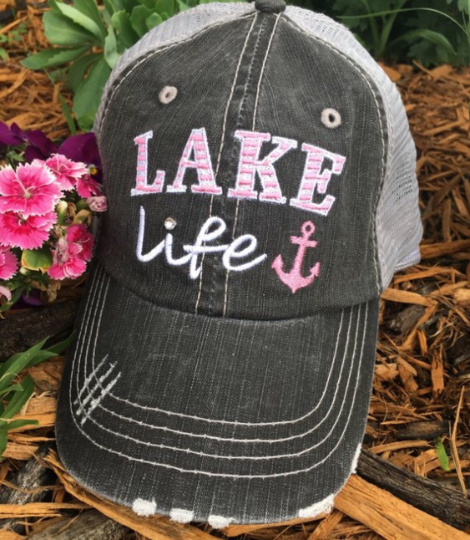 Hats { Lake hair don't care } { Happy Camper } { River hair don't care } { Beach hair don't care } { Tailgate hair don't care } - Stacy's Pink Martini Boutique