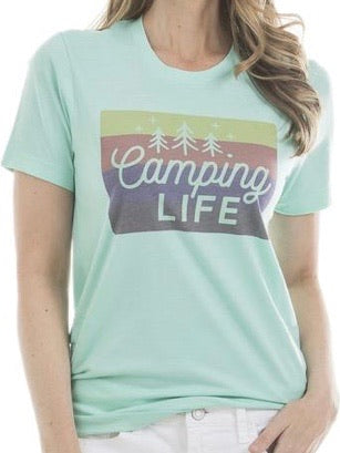 Hats or tanks { I'M A HAPPY CAMPER } { Camping hair don’t care } { Camping life } { Glamping hair don’t care } Embroidered distressed gray unisex trucker caps. Adjustable Velcro and hole for pony. RV there yet? - Stacy's Pink Martini Boutique