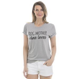 Dog mother wi-ne lover T-shirts •• Pink, peach or gray •• S - XXL - Stacy's Pink Martini Boutique
