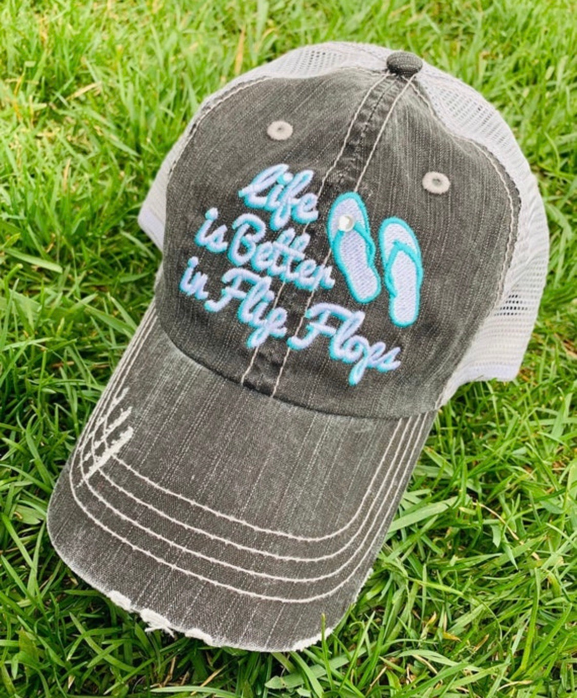 Hats and tanks { BEACH } Beach hair dont care, feelin beachy, beach please, hola beaches, beach bum, beachaholic. Embroidered trucker caps. - Stacy's Pink Martini Boutique