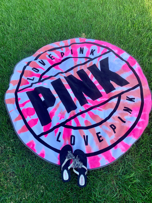 Towel • Wall decor • Bedding { Pink } 2 colors • Round • I have 1 pink for $10 sale! - Stacy's Pink Martini Boutique