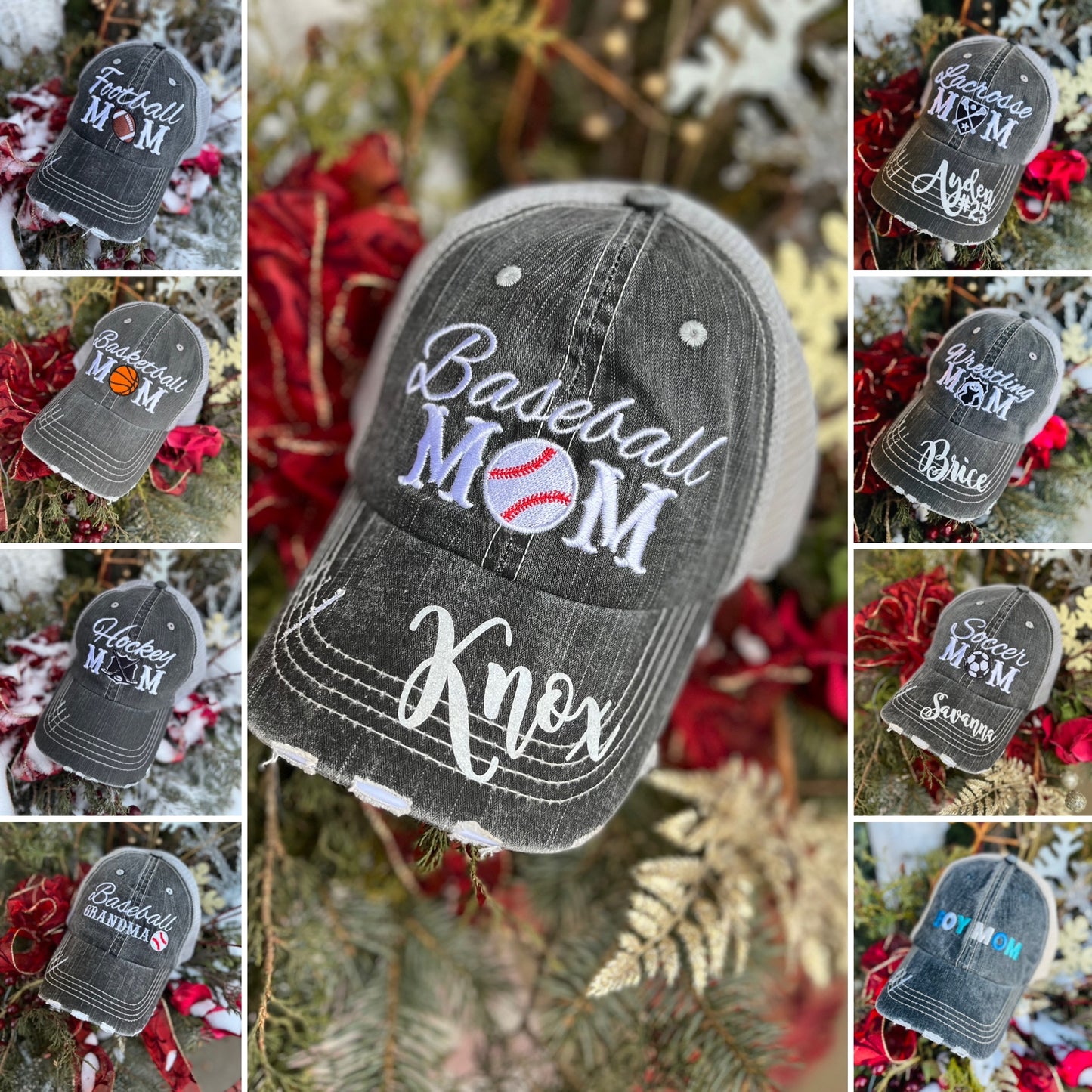 Barn Hats • Barn hair don’t care • Personalize • FREE SHIP! TEAL, PINK, WHITE horseshoe • Embroidered • Distressed • Horses - Stacy's Pink Martini Boutique