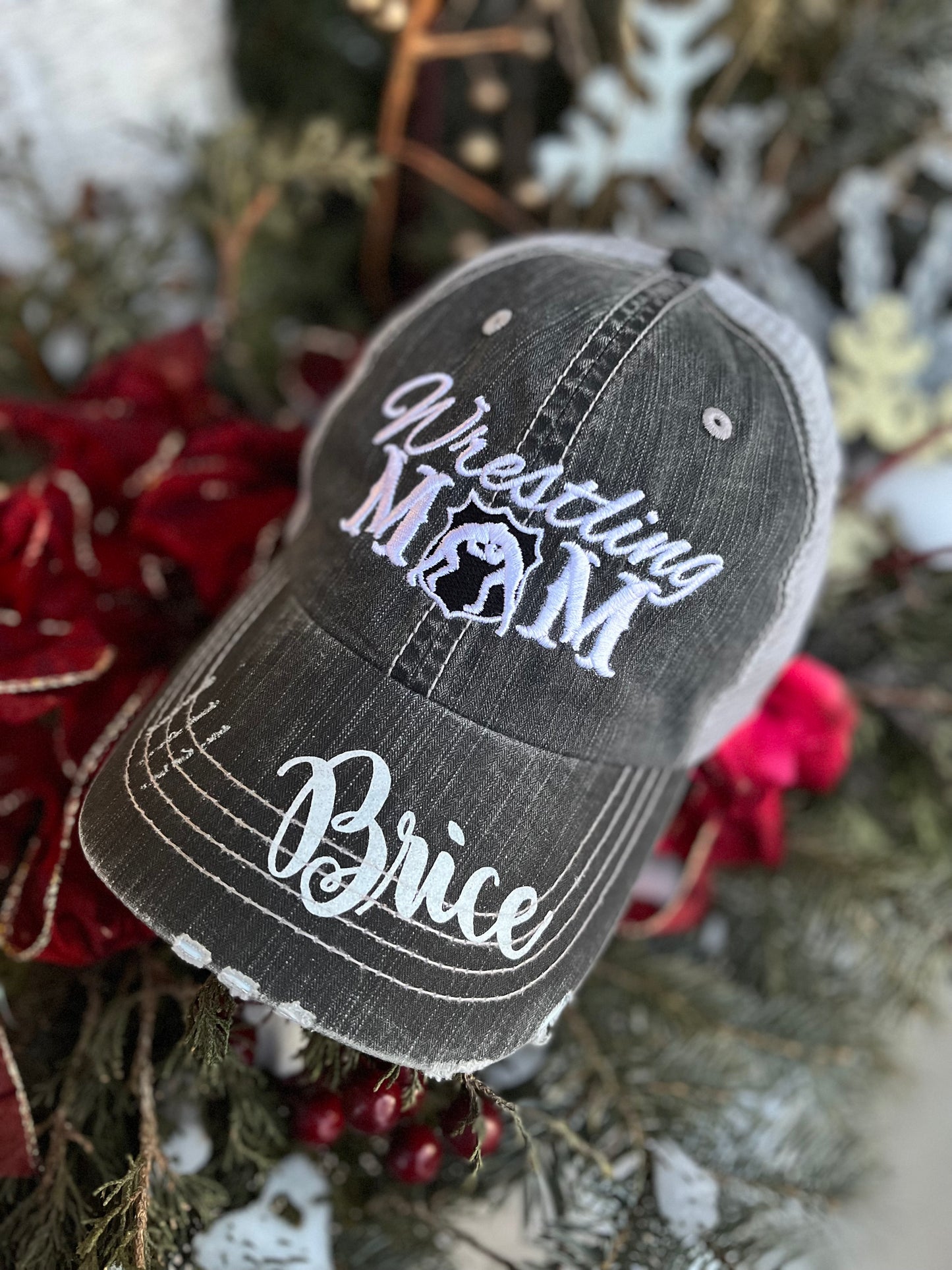 Personalized Lacrosse hats Lacrosse mom Lacrosse hair dont care Embroidered womens trucker caps LAX - Stacy's Pink Martini Boutique