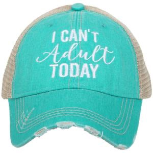 Hats, tank tops, t-shirts I can't adult today Assorted colors and styles - Stacy's Pink Martini Boutique