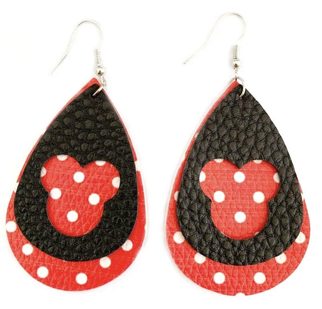 Earrings • Minnie Mouse • Mickey Mouse • Disney - Stacy's Pink Martini Boutique