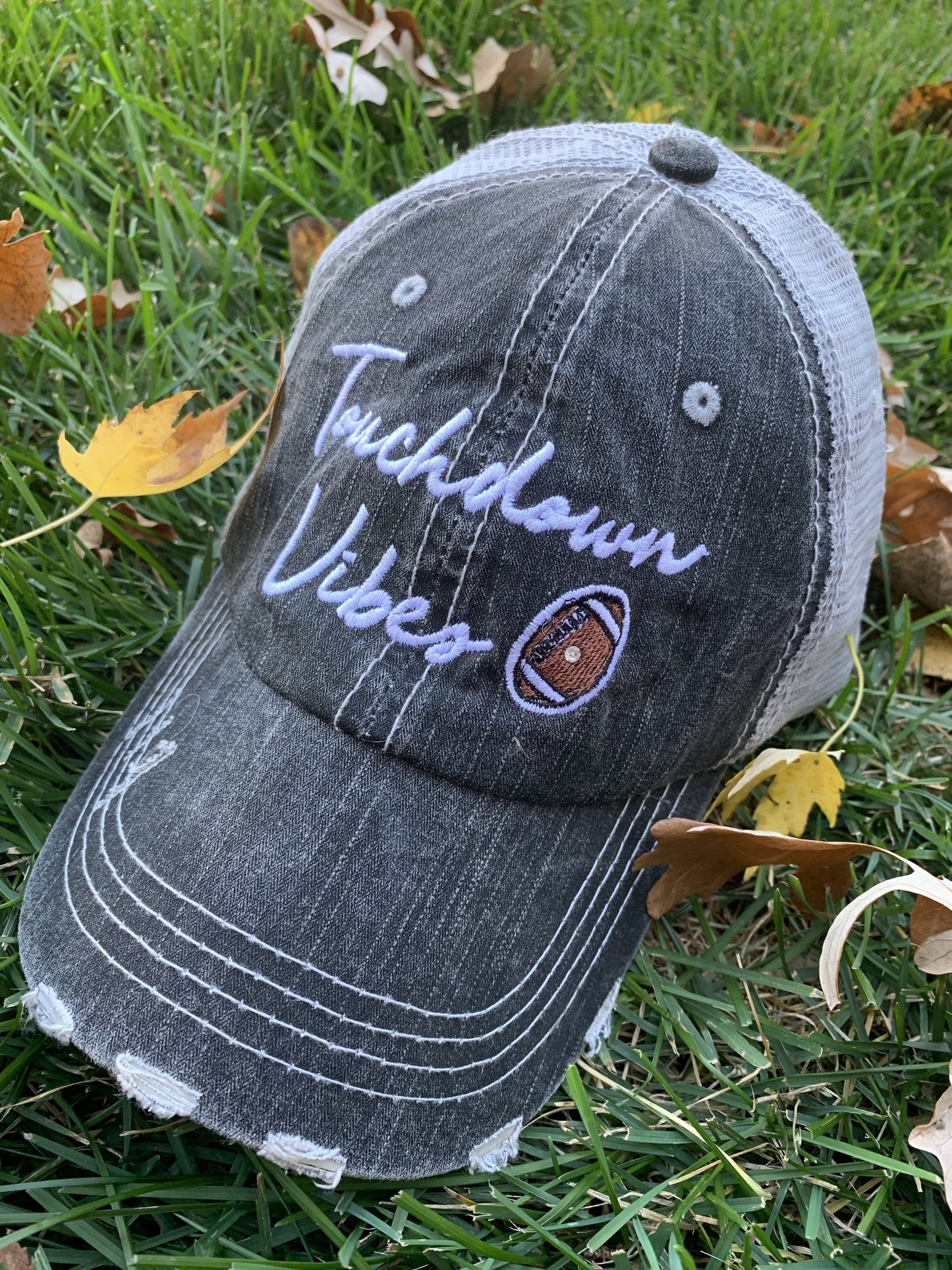 Baseball and football hats GAMEDAY IS THE BEST DAY Embroidered trucker cap Gameday outfit - Stacy's Pink Martini Boutique