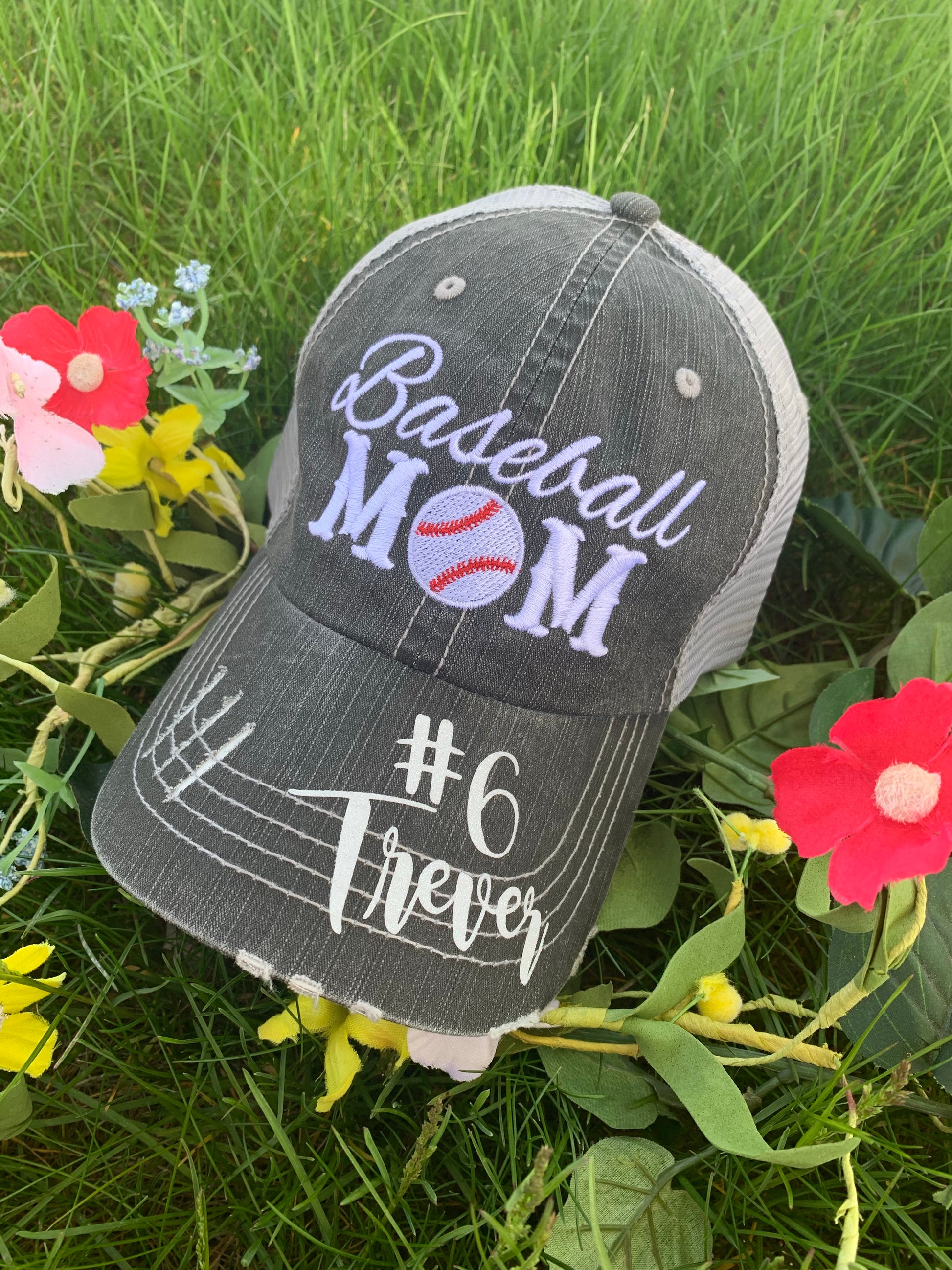 Lacrosse hats Lacrosse mom Lacrosse hair dont care Embroidered womens trucker caps - Stacy's Pink Martini Boutique