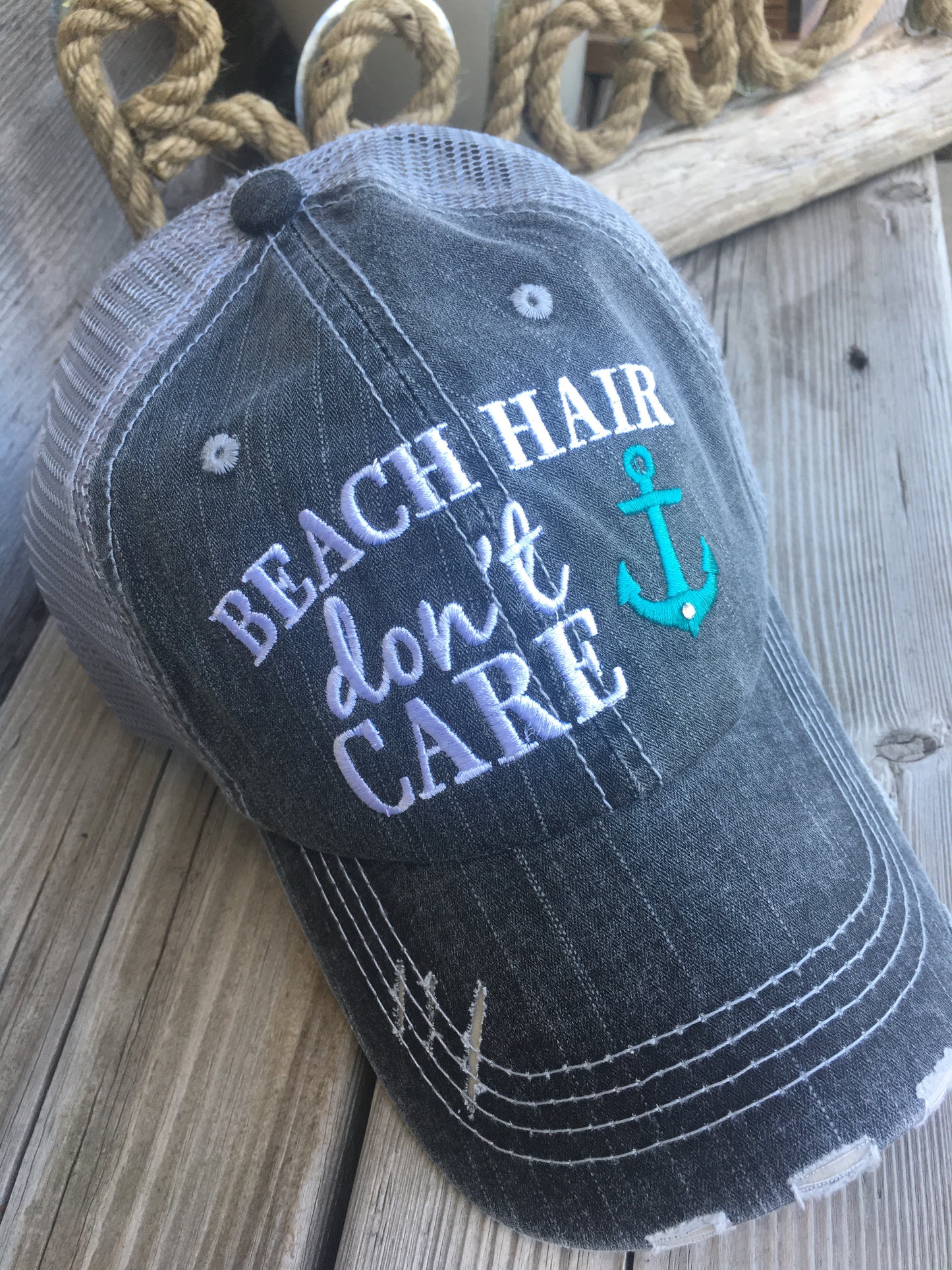 Hats and tanks { BEACH } Beach hair dont care, feelin beachy, beach please, hola beaches, beach bum, beachaholic. Embroidered trucker caps. - Stacy's Pink Martini Boutique