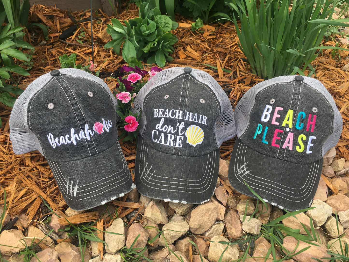 Hats OR Tanks { RIVER hair don't care } Hats with pink or blue anchor. Tanks in coral, black, blue and teal. Clearance! 4 river pink anchor! $12.1 teal floatie. $12. - Stacy's Pink Martini Boutique