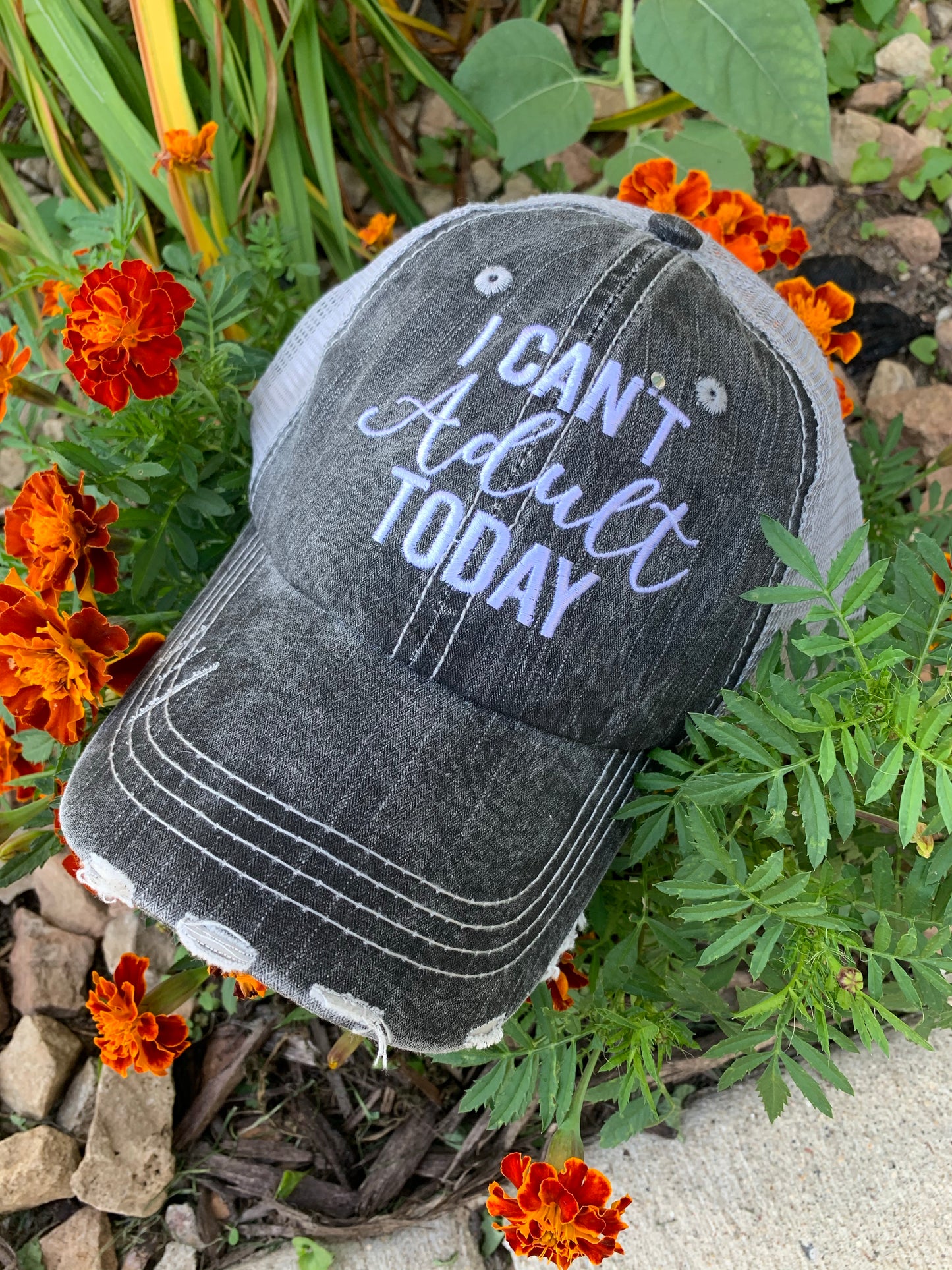 Hats, tank tops, t-shirts I can't adult today Assorted colors and styles - Stacy's Pink Martini Boutique