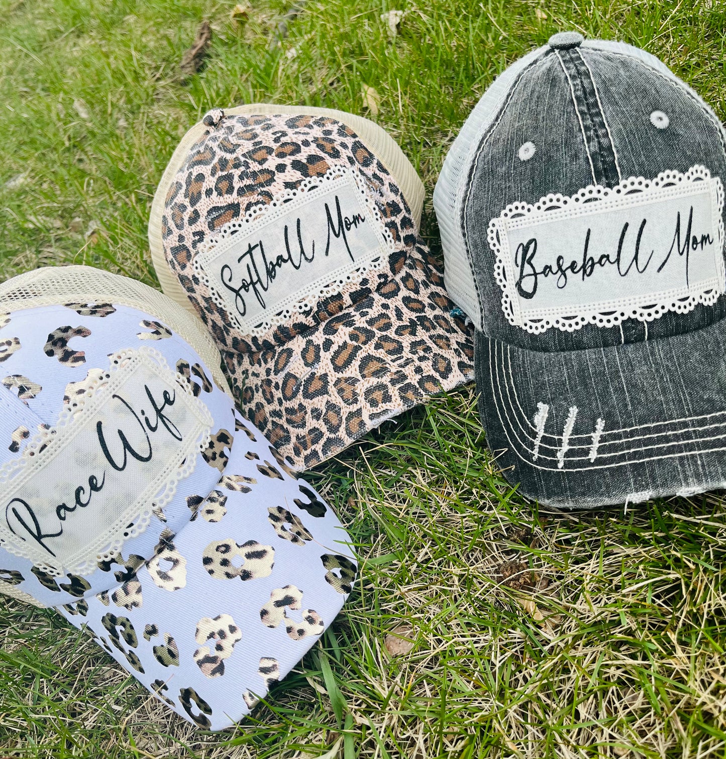 Personalized Racing hats Weekends are for racing Race hair dont care Raceday is the best day - Stacy's Pink Martini Boutique