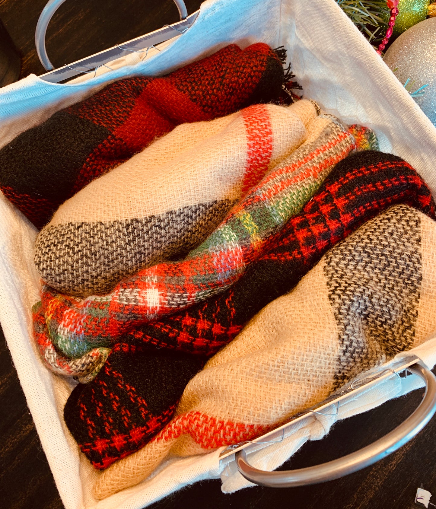 { Blanket scarf } Triangle shape. Not as large as the huge blanket scarves. - Stacy's Pink Martini Boutique