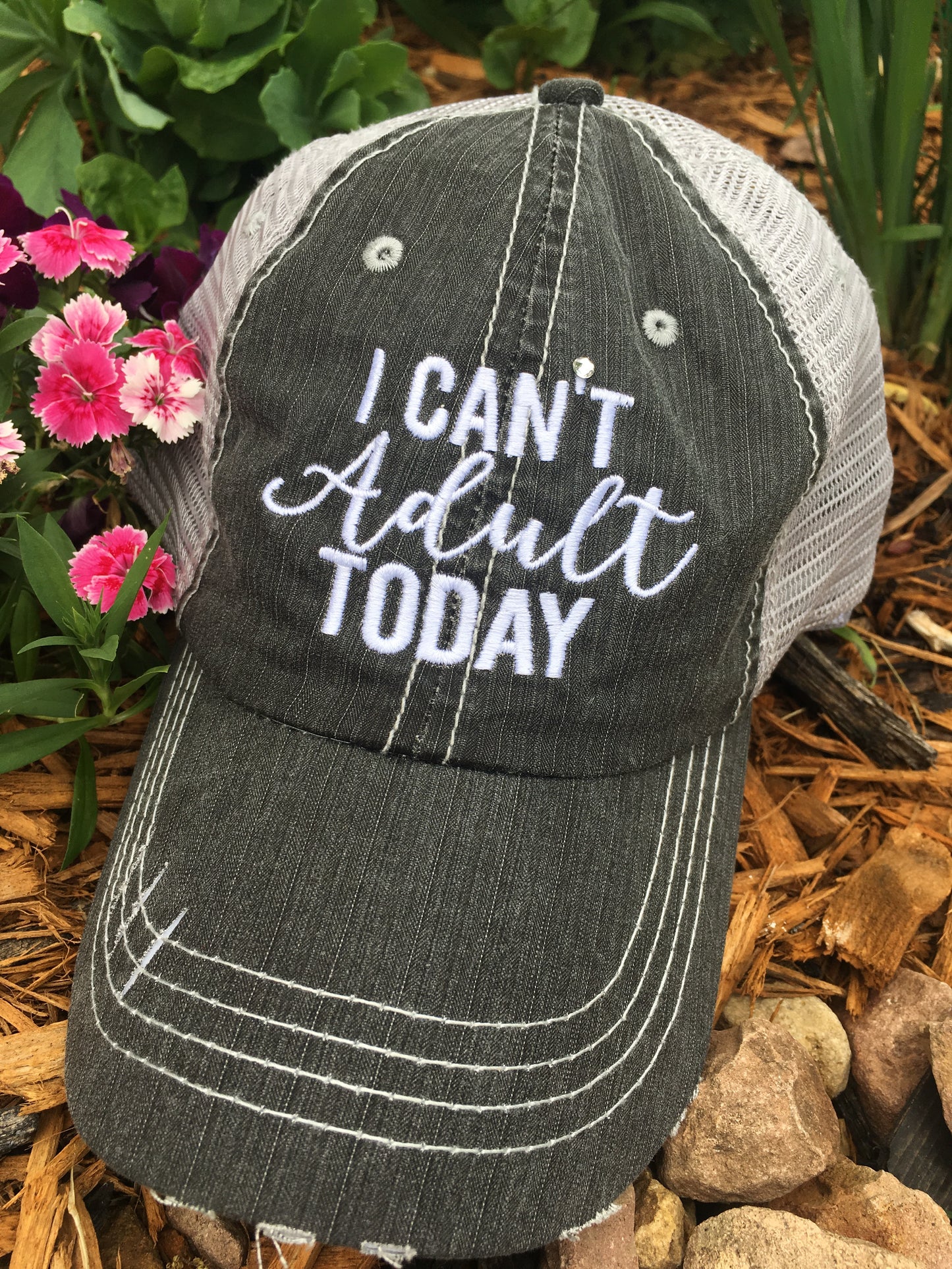 Hats, tank tops, t-shirts I can't adult today Assorted colors and styles - Stacy's Pink Martini Boutique