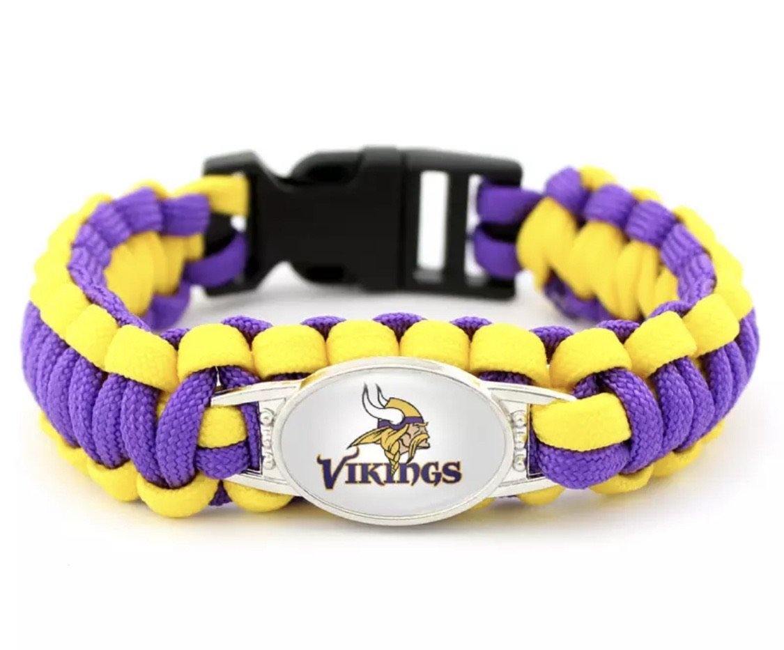 Football Bracelets Kansas City Chiefs San Francisco 49ers. Minnesota Vikings. Green Bay Packers. Pittsburgh Steelers. Chicago Bears. More! - Stacy's Pink Martini Boutique