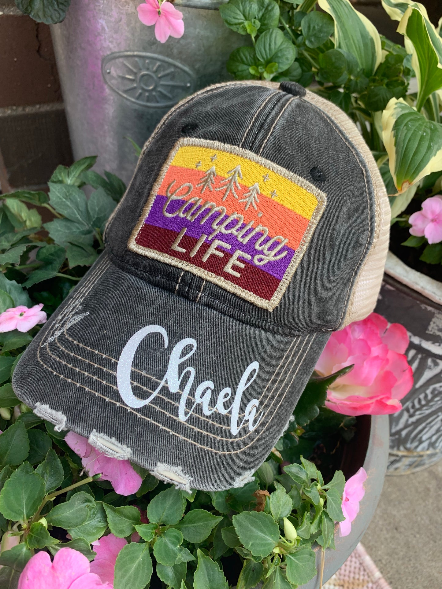 Personalized Racing hats Weekends are for racing Race hair dont care Raceday is the best day - Stacy's Pink Martini Boutique